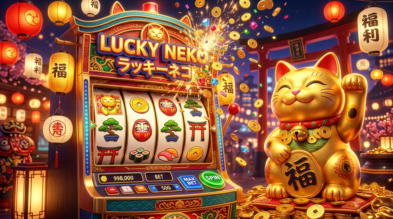 รีวิวเกมสล็อต Lucky Neko (แมวทองนำโชค) PG Soft บน PGTH8 เพิ่มคูณ +2 ทุกแมว
